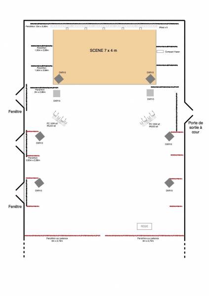 Agencement sur mesure de salle de spectacle à Beaujeu