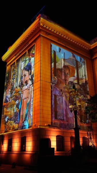 Projection d'animation visuelle en extérieur dans le Rhône (69)