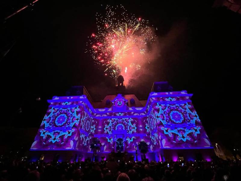 Prestation technique complète sur le parvis de l'hôtel de ville à Villefranche-sur-Saône 