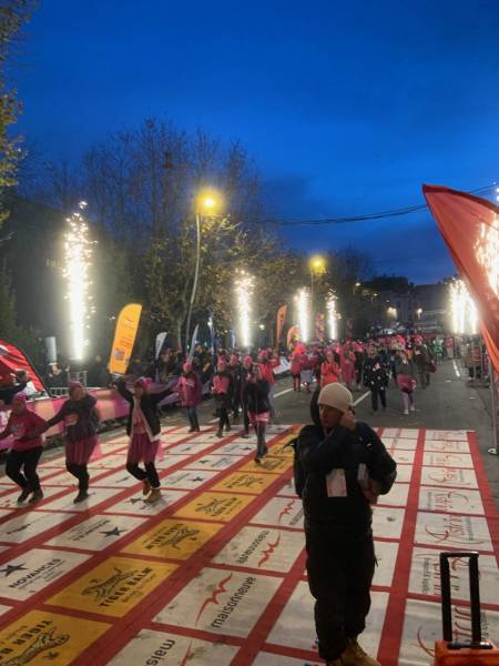 prestation pour la course à villefranche sur saone