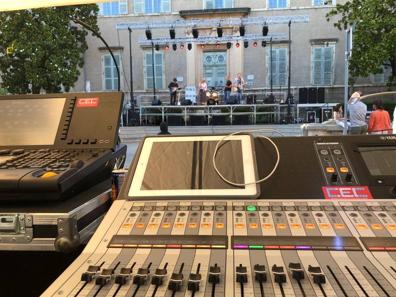 Eclairage Fête de la musique de Trévoux 2018